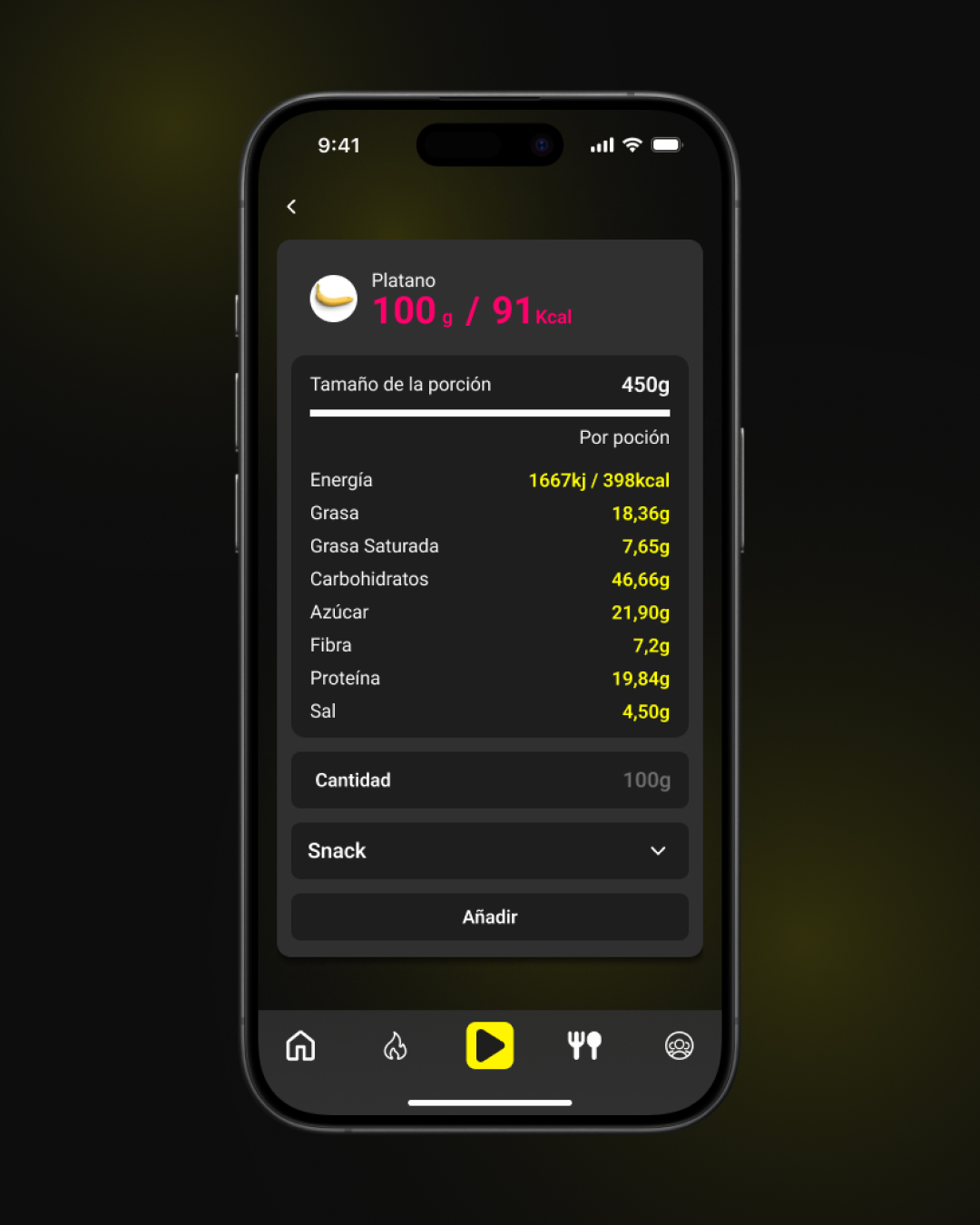 Coach — Nutrición